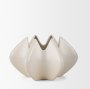 70975 - Ulrich Sculptural Cream Glazed Ceramic Vase