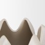 70975 - Ulrich Sculptural Cream Glazed Ceramic Vase