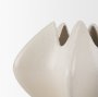 70975 - Ulrich Sculptural Cream Glazed Ceramic Vase
