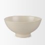 70977 - Tyren Cream Glazed Decorative Round Ceramic Bowl