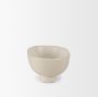 70978 - Tyren Cream Glazed Decorative Oblong Ceramic Bowl
