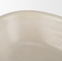 70978 - Tyren Cream Glazed Decorative Oblong Ceramic Bowl