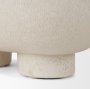 70978 - Tyren Cream Glazed Decorative Oblong Ceramic Bowl