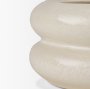 70979 - Twyla Short Cream Glazed Ring Pot