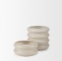 70979 - Twyla Short Cream Glazed Ring Pot