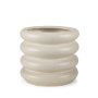 70981 - Twyla Short Cream Glazed Floor Vase
