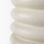 70981 - Twyla Short Cream Glazed Floor Vase