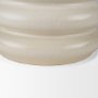 70981 - Twyla Short Cream Glazed Floor Vase
