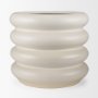 70982 - Twyla Tall Cream Glazed Floor Ceramic Vase