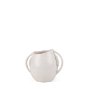 70984 - Urvi Short Off White Speckled Asymmetrical Ceramic Vase