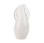 70985 - Urvi Tall Off White Speckled Asymmetrical Ceramic Vase
