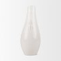 70985 - Urvi Tall Off White Speckled Asymmetrical Ceramic Vase