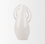 70985 - Urvi Tall Off White Speckled Asymmetrical Ceramic Vase