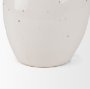70985 - Urvi Tall Off White Speckled Asymmetrical Ceramic Vase