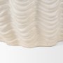 70987 - Velia Short Seashell Sculptural Cream Glazed Ceramic Vase