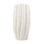 70988 - Velia Tall Seashell Sculptural Cream Glazed Ceramic Vase