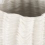 70988 - Velia Tall Seashell Sculptural Cream Glazed Ceramic Vase