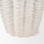 70988 - Velia Tall Seashell Sculptural Cream Glazed Ceramic Vase
