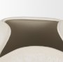 70990 - Vania Short Off White w/ Tan Textured Ceramic Vase