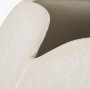 70990 - Vania Short Off White w/ Tan Textured Ceramic Vase