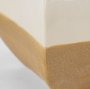 70990 - Vania Short Off White w/ Tan Textured Ceramic Vase