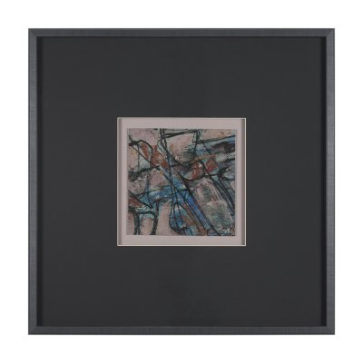 15420 - Passtime I by Mercana Studio a Hand Embelished Textured Framed Art Print Matted under Glass
