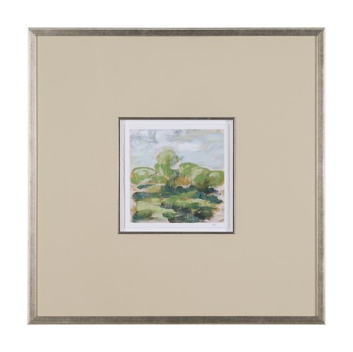 15429 - Vibrant View II by Mercana Studio a Hand Embelished Textured Framed Art Print Matted under Glass