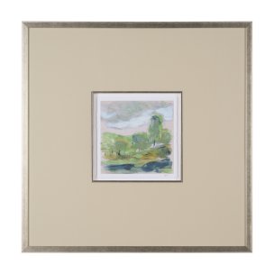 Vibrant View IV by Mercana Studio a Hand Embelished Textured Framed Art Print Matted under Glass
