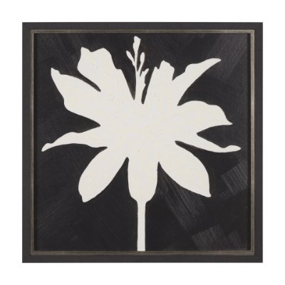 15451 - Floral Silhouettes I by Liz Jardine a Hand Embelished Textured Framed Art Print