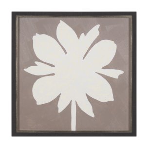 Floral Silhouettes III by Liz Jardine a Hand Embelished Textured Framed Art Print