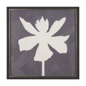 Floral Silhouettes IV by Liz Jardine a Hand Embelished Textured Framed Art Print