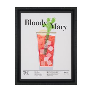 Bloody Mary by Mercana Studio a Hand Embelished Textured Framed Art Print Matted under Glass