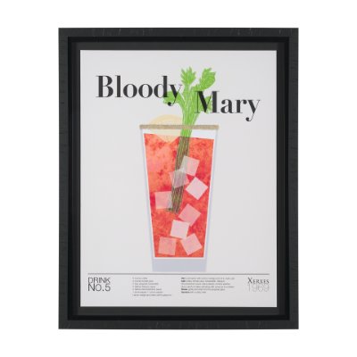 15432 - Bloody Mary by Mercana Studio a Hand Embelished Textured Framed Art Print Matted under Glass