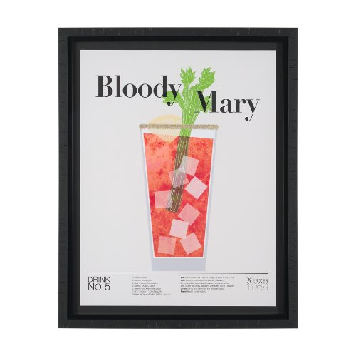 15432 - Bloody Mary by Mercana Studio a Hand Embelished Textured Framed Art Print Matted under Glass