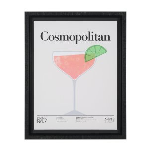 Cosmopolitan by Mercana Studio a Hand Embelished Textured Framed Art Print Matted under Glass