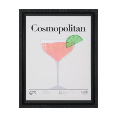 15433 - Cosmopolitan by Mercana Studio a Hand Embelished Textured Framed Art Print Matted under Glass
