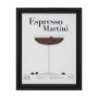 15434 - Espresso Martini by Mercana Studio a Hand Embelished Textured Framed Art Print Matted under Glass