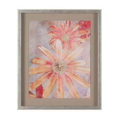 15447 - Subtle Florals II by Mercana Studio a Hand Embelished Textured Framed Art Print Matted under Glass