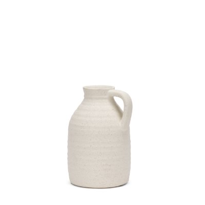 70991 - Tyrus Medium Textured Matte White w/ Speckling Ceramic Vase