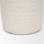 70991 - Tyrus Medium Textured Matte White w/ Speckling Ceramic Vase