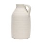 70992 - Tyrus Large Textured Matte White w/ Speckling Ceramic Vase