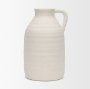 70992 - Tyrus Large Textured Matte White w/ Speckling Ceramic Vase