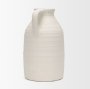 70992 - Tyrus Large Textured Matte White w/ Speckling Ceramic Vase