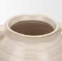 70993 - Tryna Small Beige w/ Matte Brown Ceramic Vase