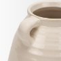 70993 - Tryna Small Beige w/ Matte Brown Ceramic Vase