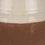 70993 - Tryna Small Beige w/ Matte Brown Ceramic Vase