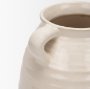 70994 - Tryna Large Beige w/ Matte Brown Ceramic Vase