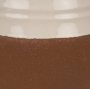 70994 - Tryna Large Beige w/ Matte Brown Ceramic Vase