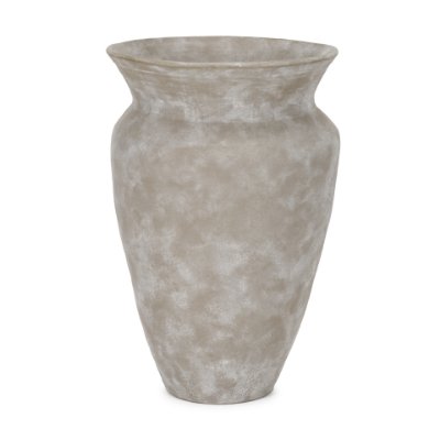 70996 - Utari Tall Gray Brown w/ White Detailing Ceramic Floor Vase