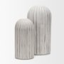70998 - Ummi Tall Off White w/ Gray Antiquing Ceramic Vase
